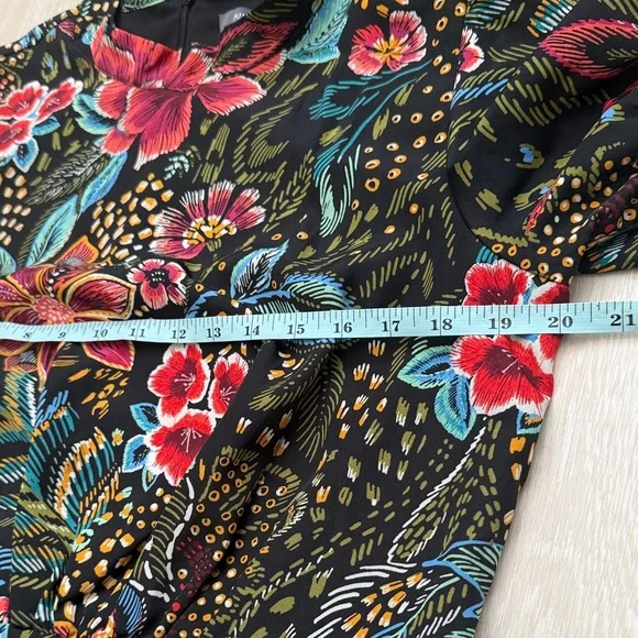 Julia Jordan Black Floral Midi Dress - Picture 5 of 8